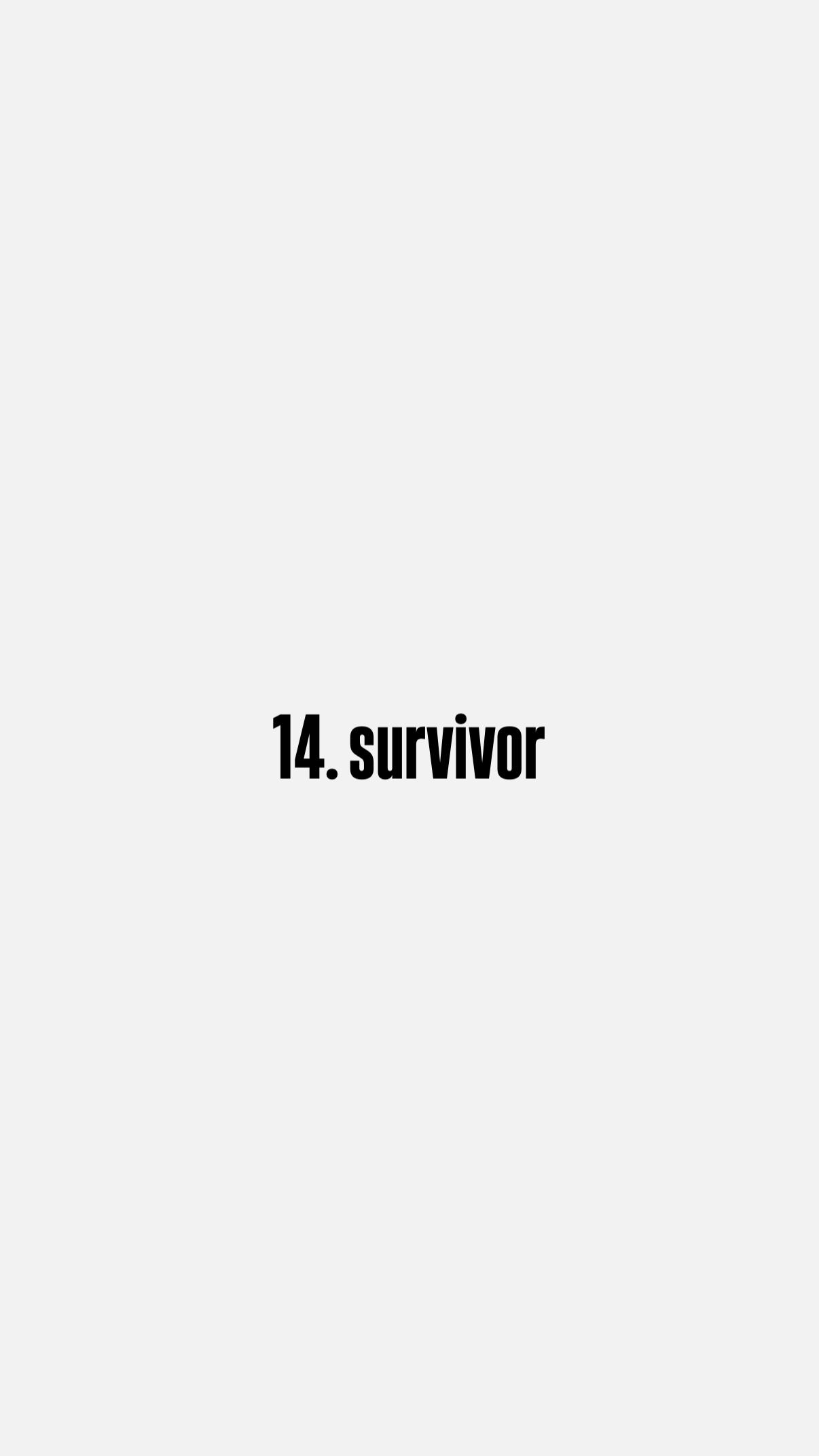 14. survivor