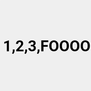 1,2,3,FOOOO