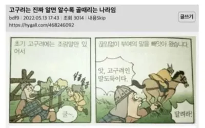 삼국시대 역대 왕 티어