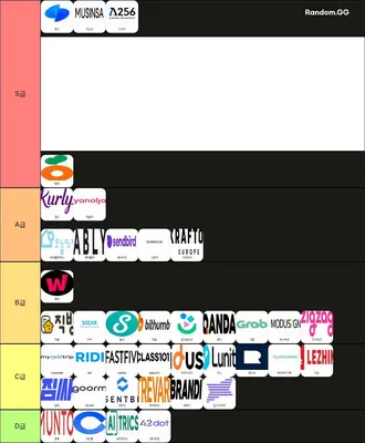 스타트업에 종사하는 많은 사람들이 선호하는 기업 티어