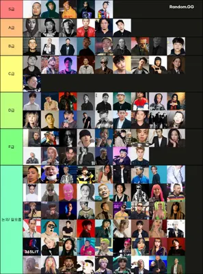 국내 힙합 래퍼 티어표