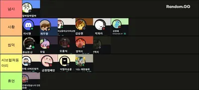 평생 씹덕 티어 정리