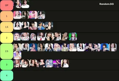역대 여자아이돌 등급 매기기