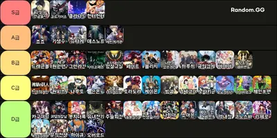 애니메이션 티어 (50개)