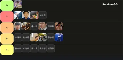  호암부 하윤서 호감도 티어표 반박 안받음 상처 받으셈 병신아