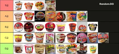 컵라면 티어 정리