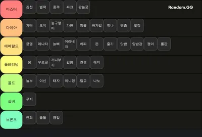 늙지컬 티어메이커