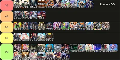 애니메이션 티어 (50개)