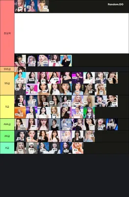 역대 여자아이돌 등급 매기기