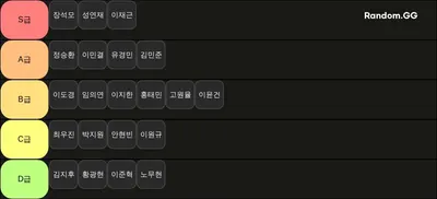 좆비호 리스트