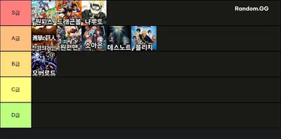 애니메이션 티어 (50개)