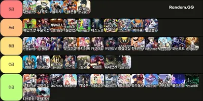 애니메이션 티어 (50개)