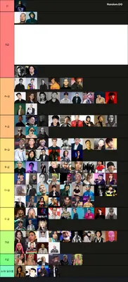 국내 힙합 래퍼 티어표