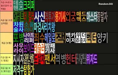 엔트로피 게이트 PVP 챔프 티어표