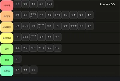 늙지컬 티어메이커