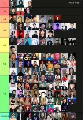 국내 힙합 래퍼 티어표