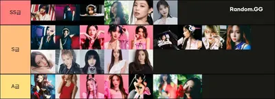 K-POP 걸그룹 티어리스트 (다른 여가수도 포함)