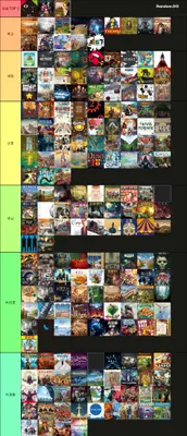 최고의 보드게임 티어리스트 (게임 200개)