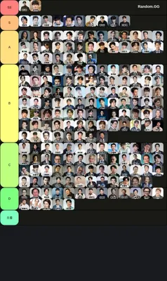 한국 남자배우 티어표